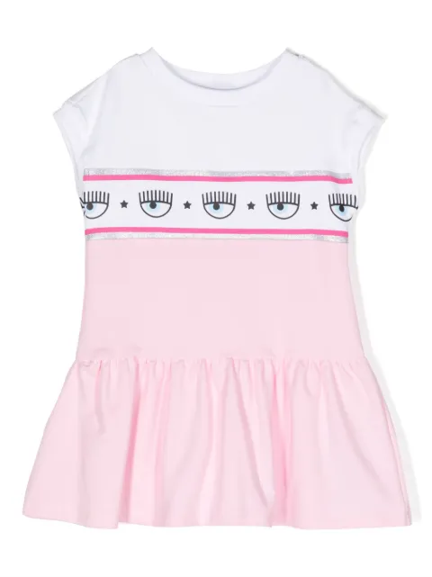 Chiara Ferragni Kids logo-detail cotton dress