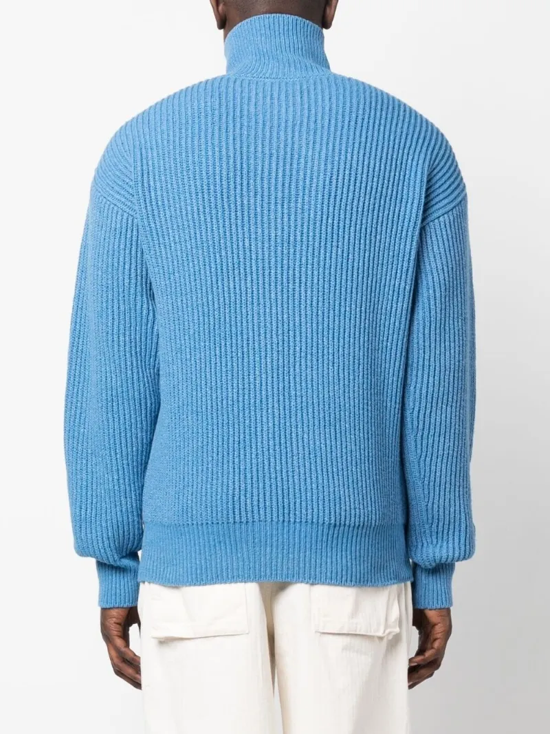 Jil Sander zip-front cardigan blue | MODES