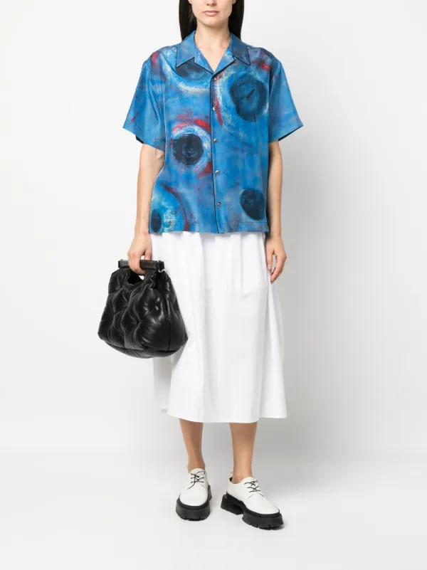 marniシルクシャツブラウス 新品タグ付き MARNI マルニ デコレーションステッチ シャツ