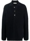 OUR LEGACY ribbed-knit cotton jumper - Blue
