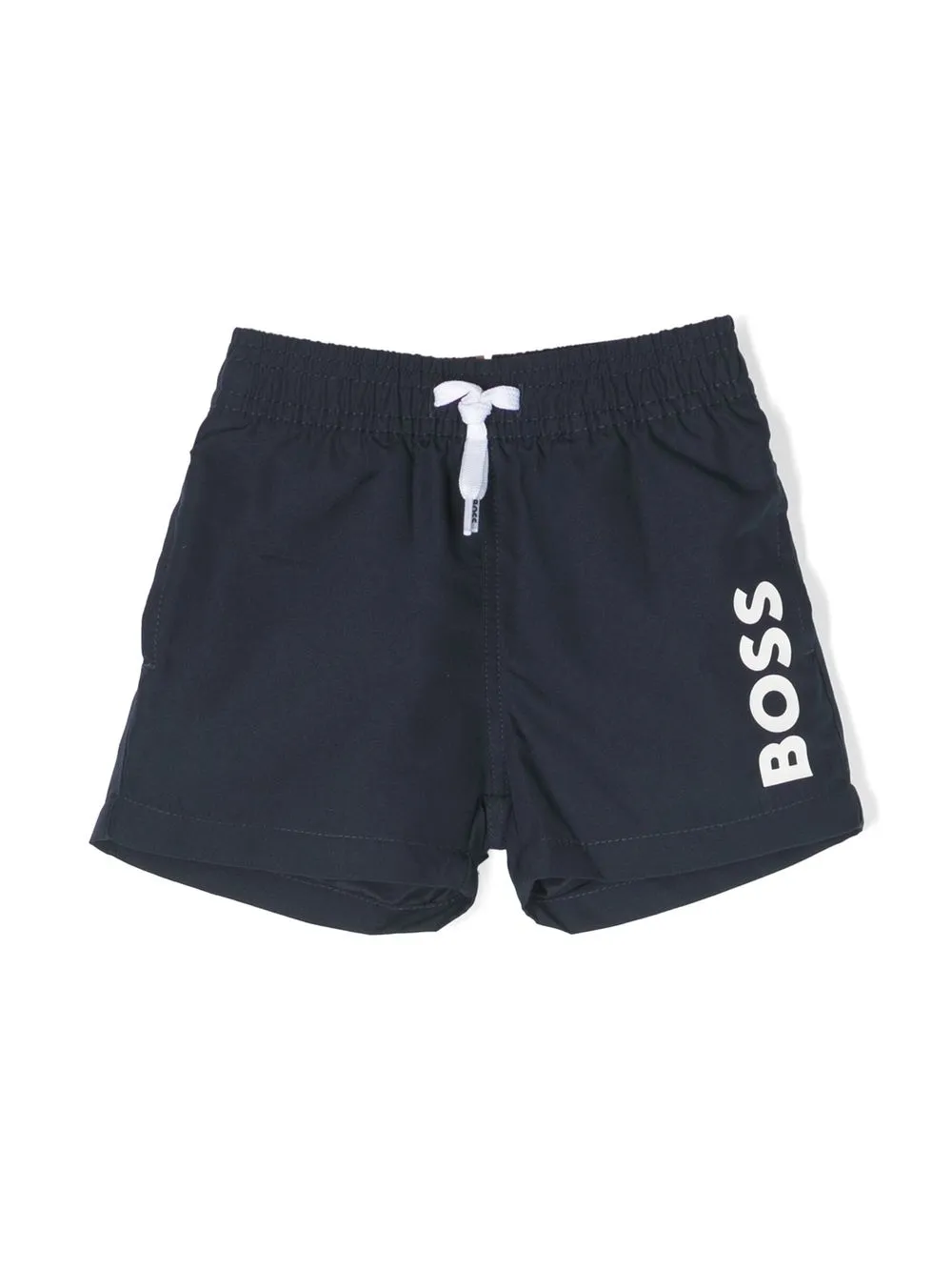 BOSSWEAR LOGO-PRINT SWIM SHORTS