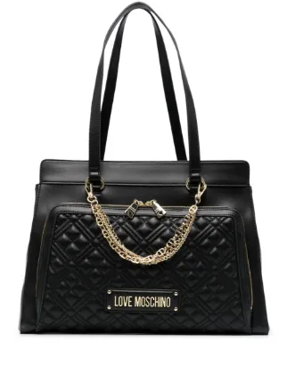 Love moschino chain online tote bag