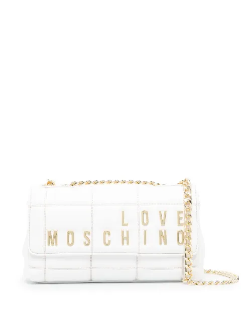 Love Moschino logo-appliqué cross-body bag
