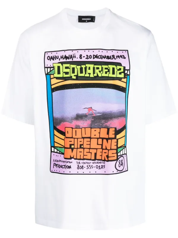 smerte slave Formode Dsquared2 graphic-print Cotton T-shirt - Farfetch