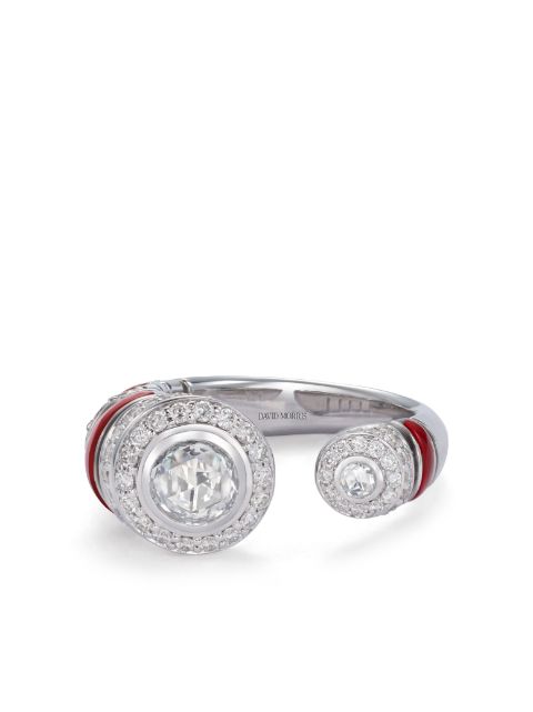 David Morris 18kt white gold Asiyah diamond ring