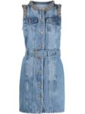 Michael Michael Kors chain-link-detail denim dress - Blue