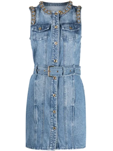 Michael Michael Kors chain-link-detail denim dress