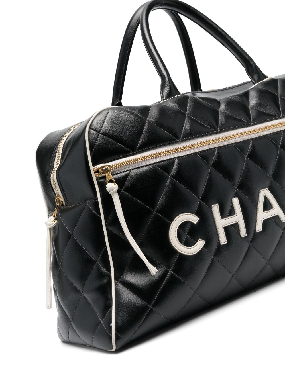 CHANEL 1994-1996 diamond-quilted holdall bag Women