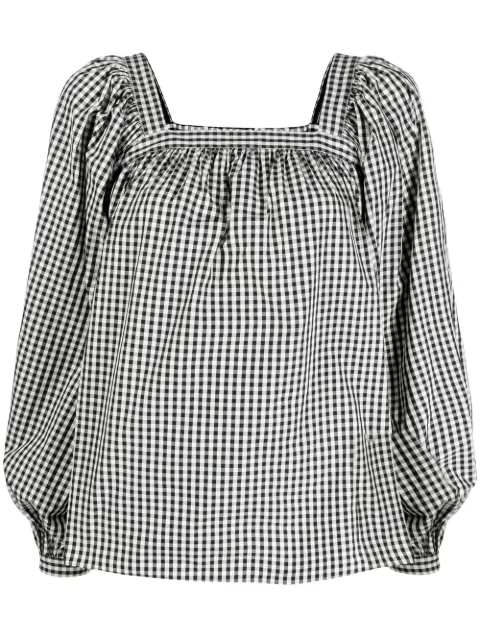 Kate Spade gingham-check  blouse