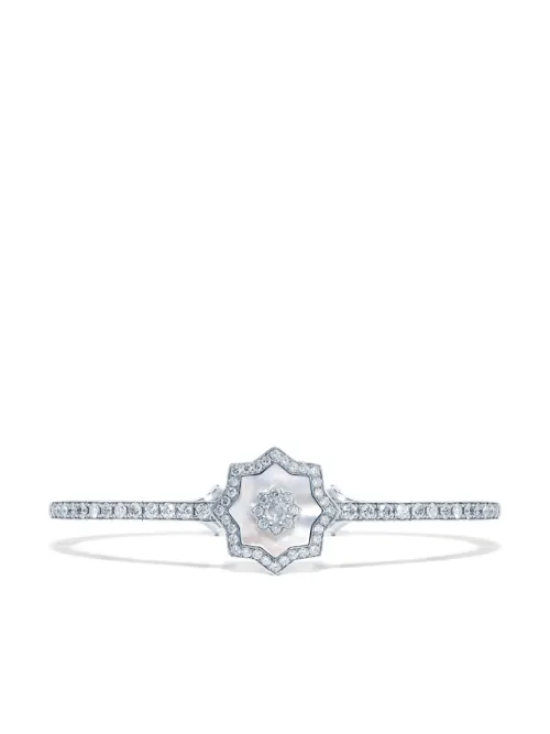 Bracelet en or rose 18ct pavé de diamants - David Morris - Modalova
