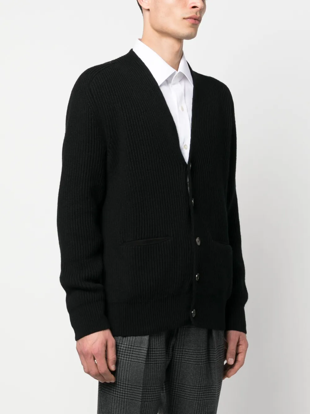 ZEGNA CHUNKY RIBBED-KNIT CARDIGAN 