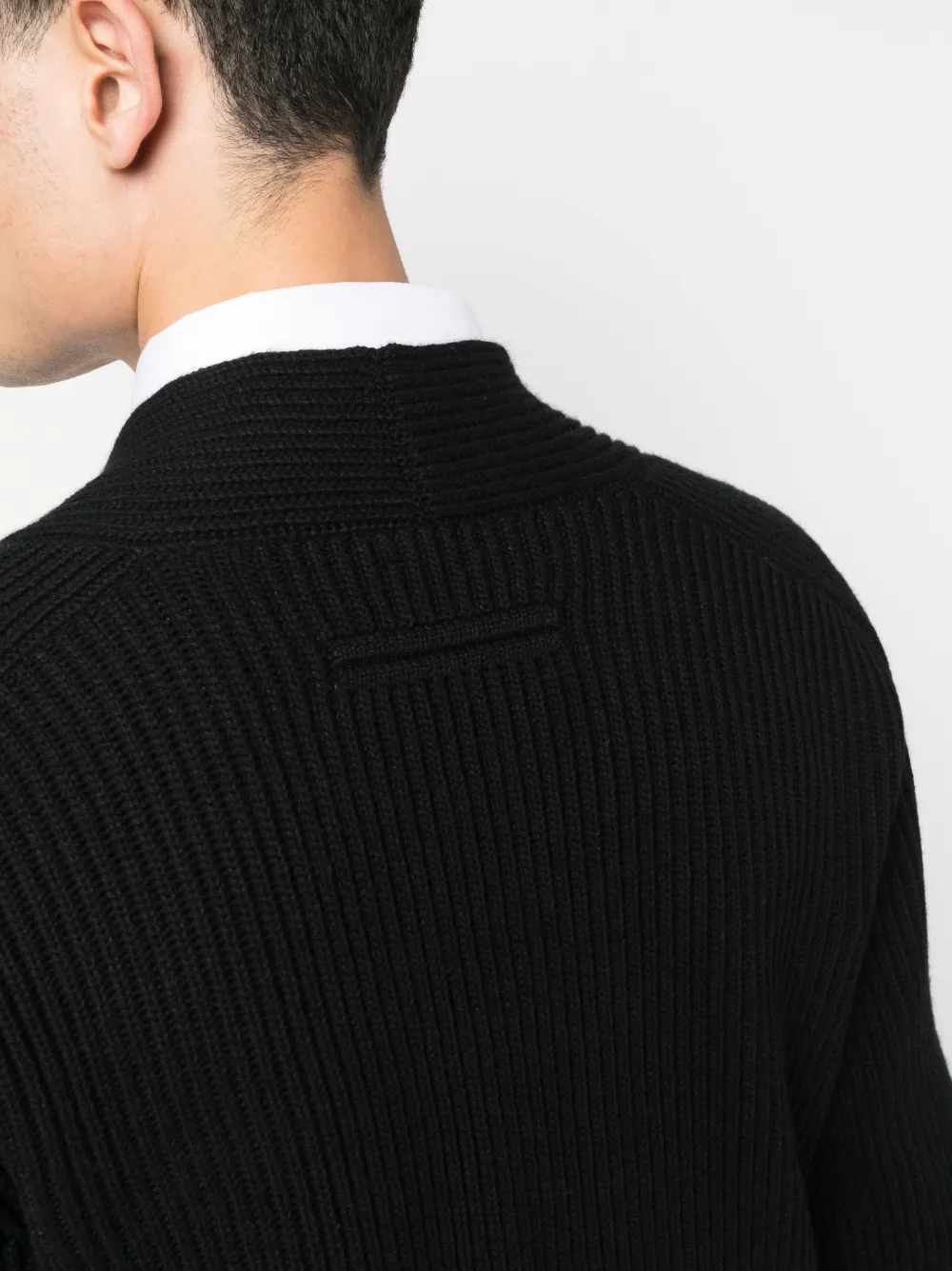 ZEGNA CHUNKY RIBBED-KNIT CARDIGAN 