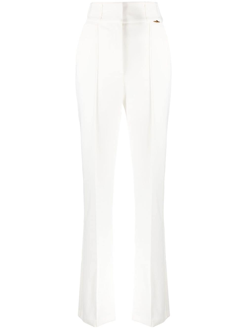 elisabetta franchi high-waisted tailored trousers - white