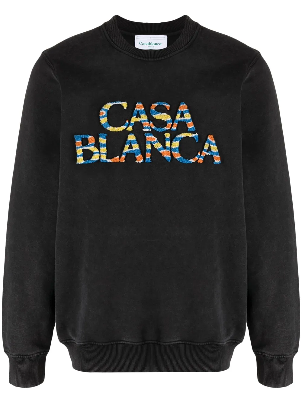 Casablanca logo-appliqué sweatshirt – Black