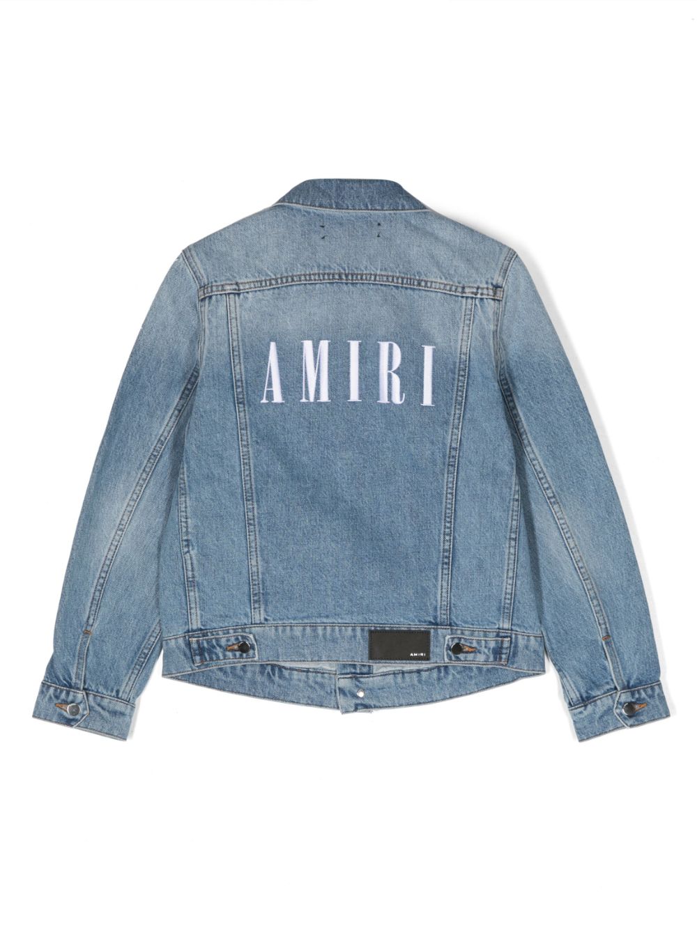 AMIRI KIDS Spijkerjack met logoprint - Blauw