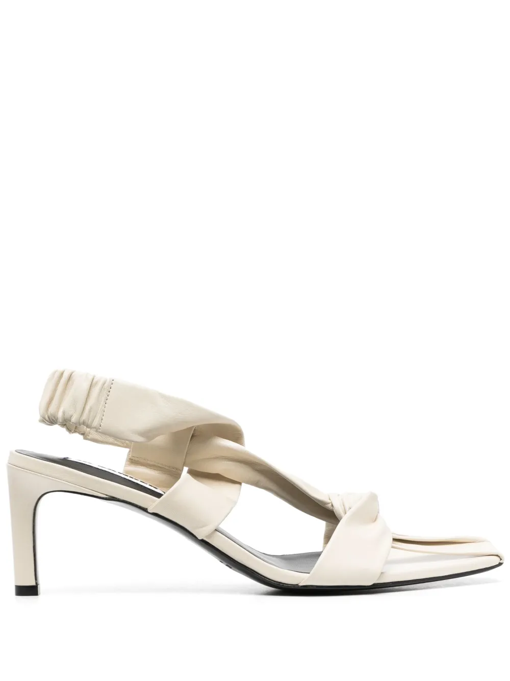 Jil Sander knotted-strap leather sandals - Neutrals