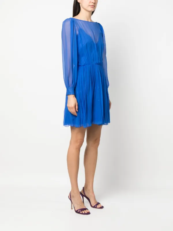 claude mini dress CLAUDE - DECONSTRUCTIVE CUT EMBROIDERED MINI DRESS