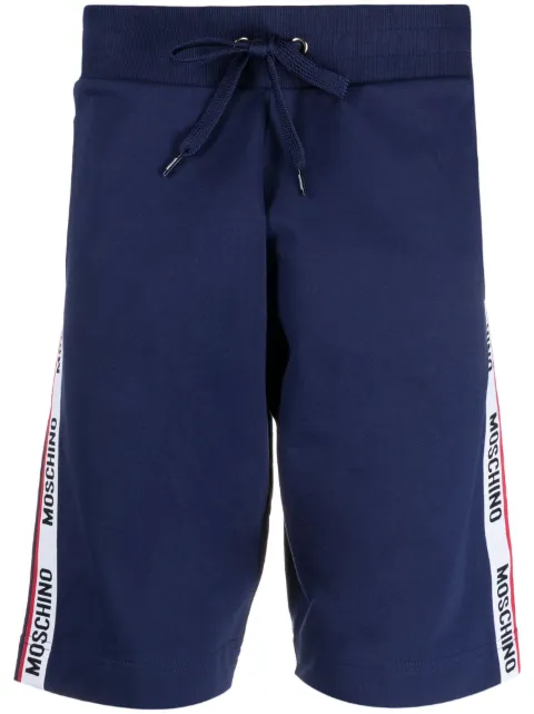 Moschino logo-tape drawstring lounge shorts