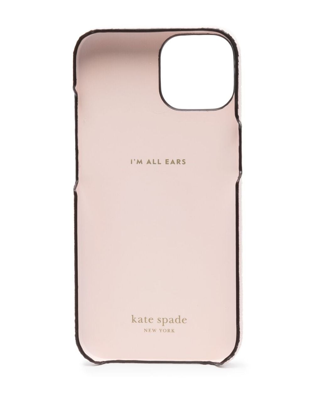 Kate Spade iPhone 14 hoesje met klavertje vier - Roze