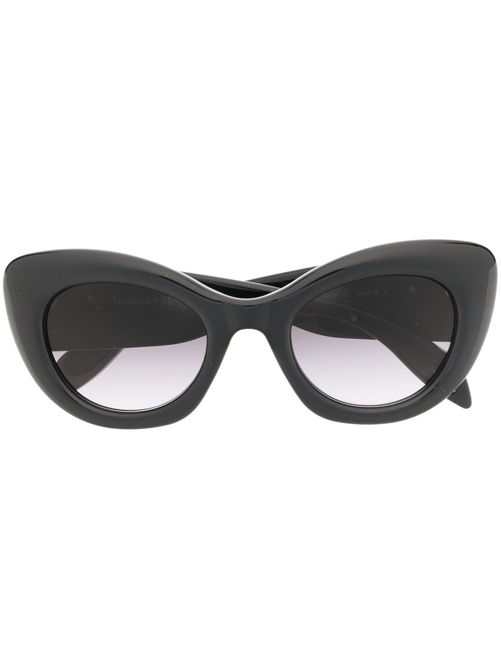 Alexander Mcqueen Oversized Round-frame Sunglasses In Schwarz