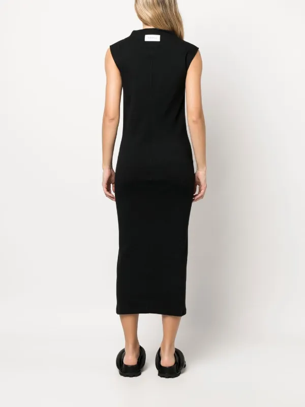 ARMARIUM Fitted Sleeveless Midi Dress | Black | FARFETCH OM