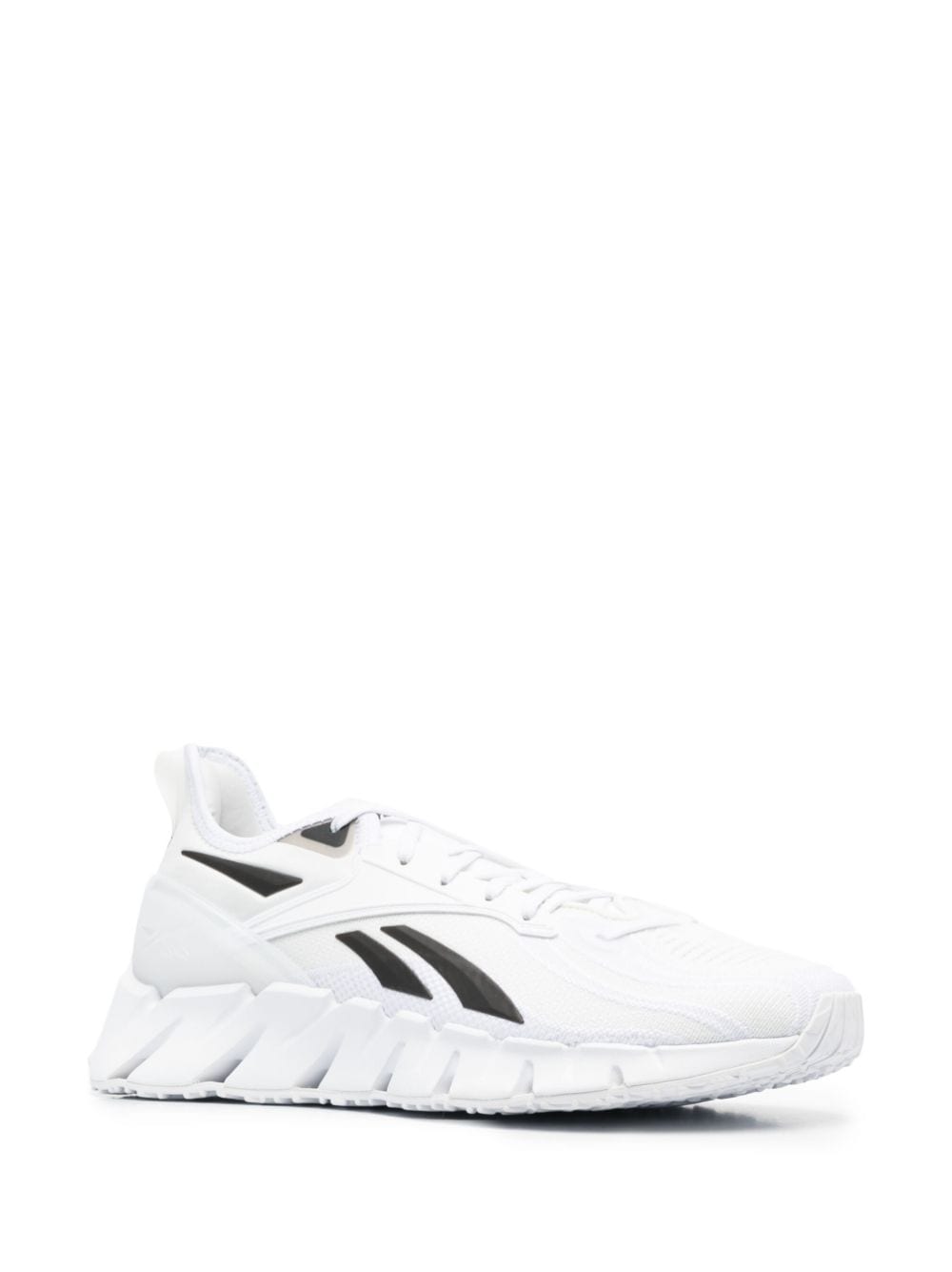 Shop Reebok Logo-patch Low-top Sneakers In Weiss