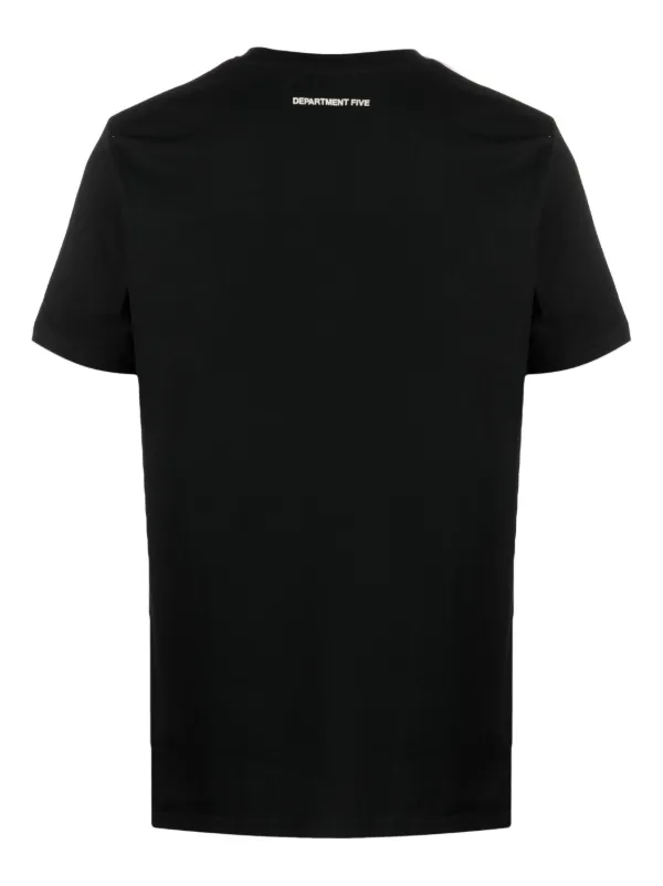 Department round-neck Cotton T-shirt Black FARFETCH TR