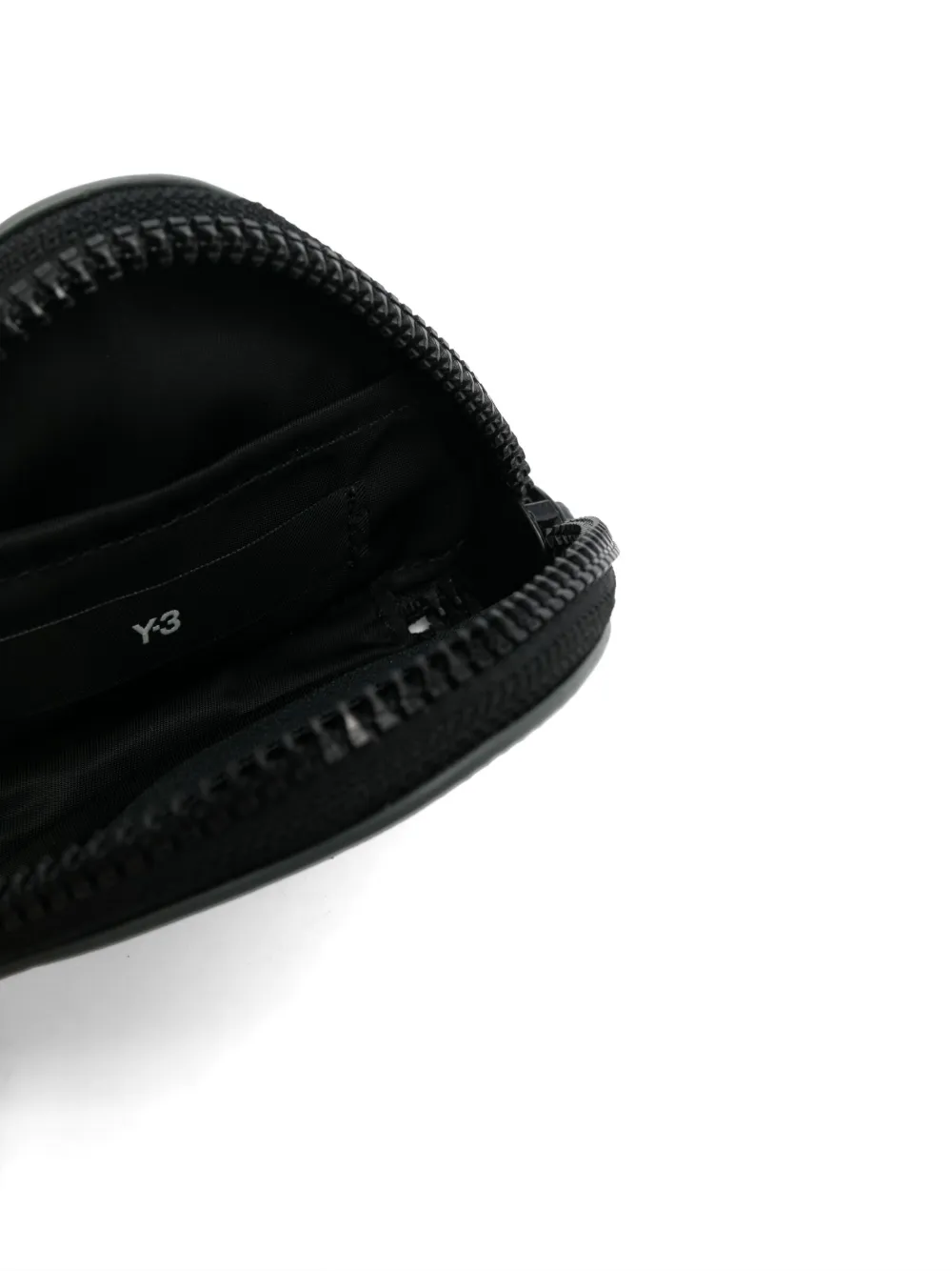 Y-3 Logo-debossed Wallet In Grau