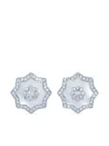 David Morris 18kt white gold Astra diamond and mother-of-pearl earrings - Silver