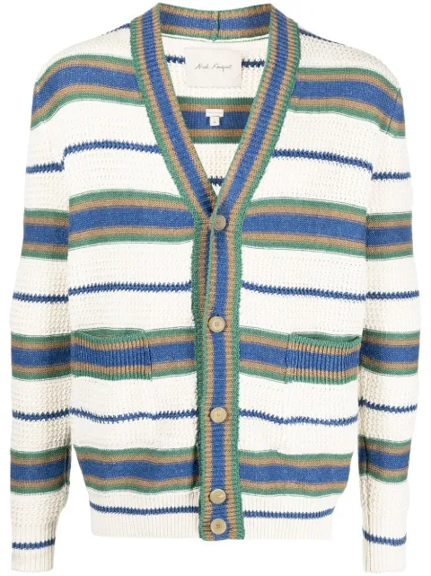 Nick Fouquet striped V-neck cardigan