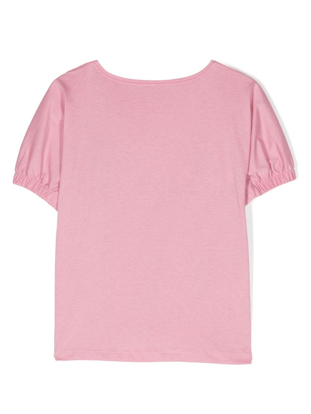 Il Gufo T-shirt met elastische cuffs - Roze