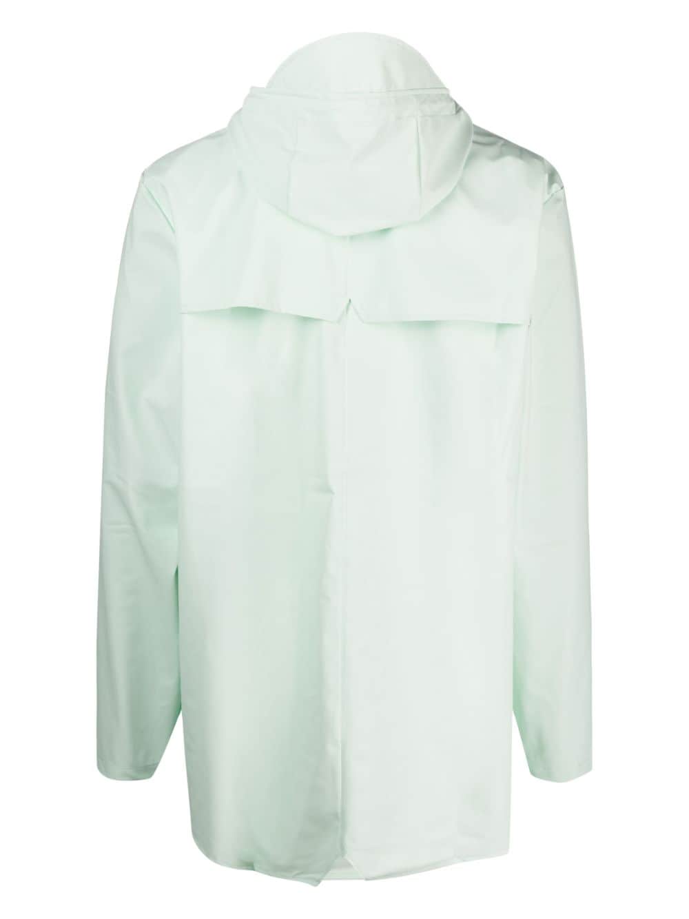 Shop Rains Hooded Waterproof Jacket In Green