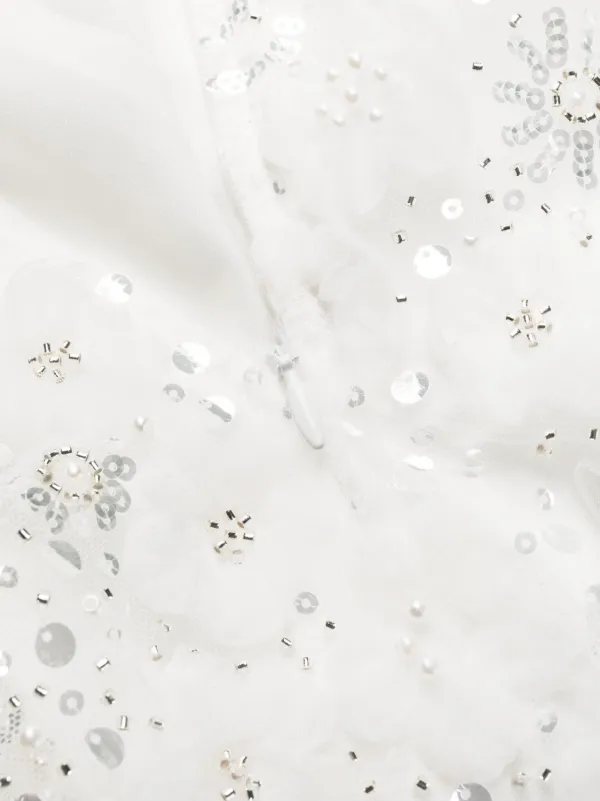 SELF PORTRAIT ビーズ装飾 ストラップレス ミニドレス UK4