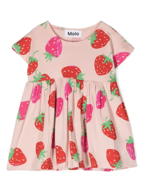 Molo strawberries printed dress