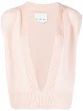 SA SU PHI plunging V-neck cashmere top - Pink