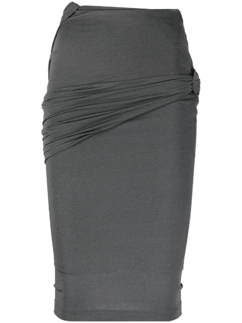 Givenchy falda con detalle fruncido