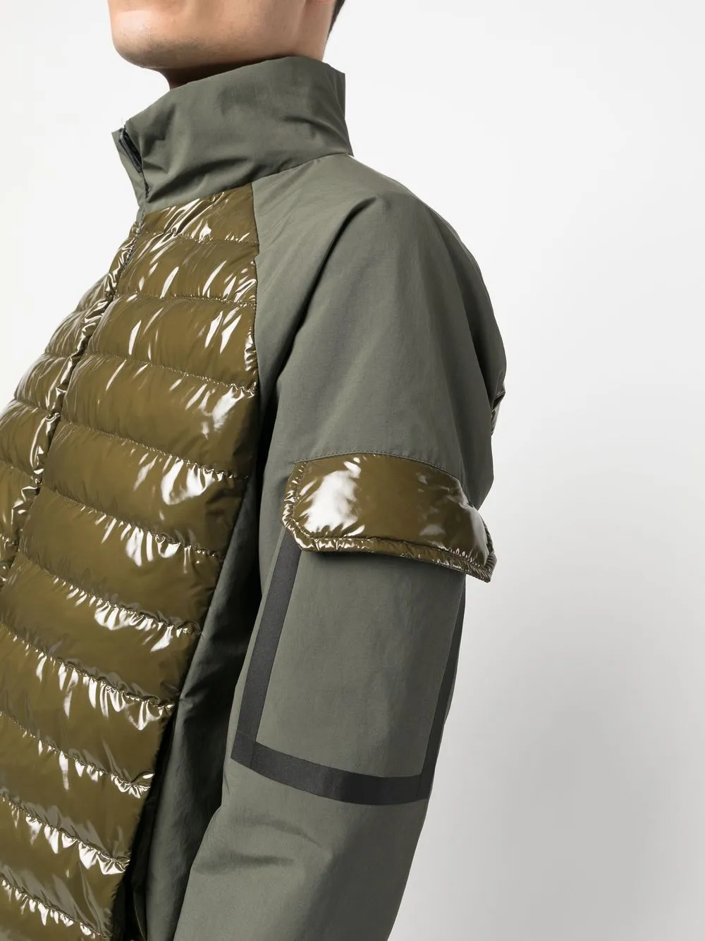 Herno Feather Down Zip-up Jacket In Grün