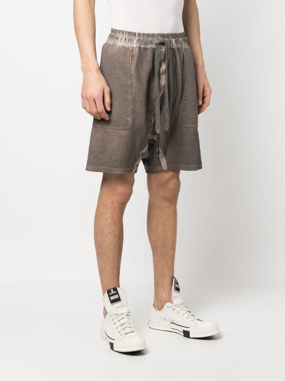 Shop Isaac Sellam Experience Strap-detail Shorts In Braun