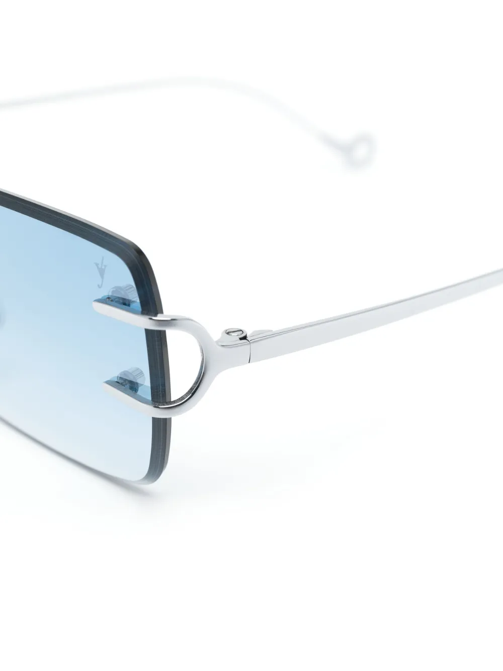  Eyepetizer Dillinger Square-frame Sunglasses - Silver 