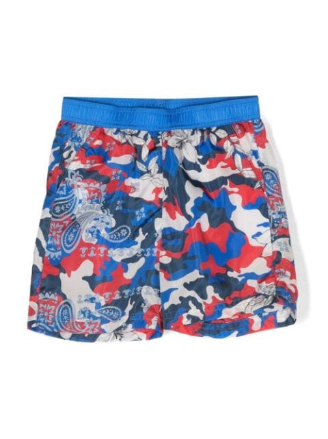 Moncler Enfant all-over print swim shorts