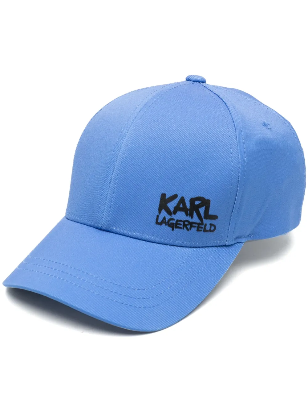 Karl Lagerfeld Logo-print Baseball Hat In Blau