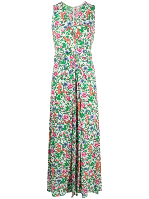 DVF Diane von Furstenberg floral-print sleeveless dress