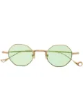 Eyepetizer tinted-lenses geometric-frame sunglasses - Gold