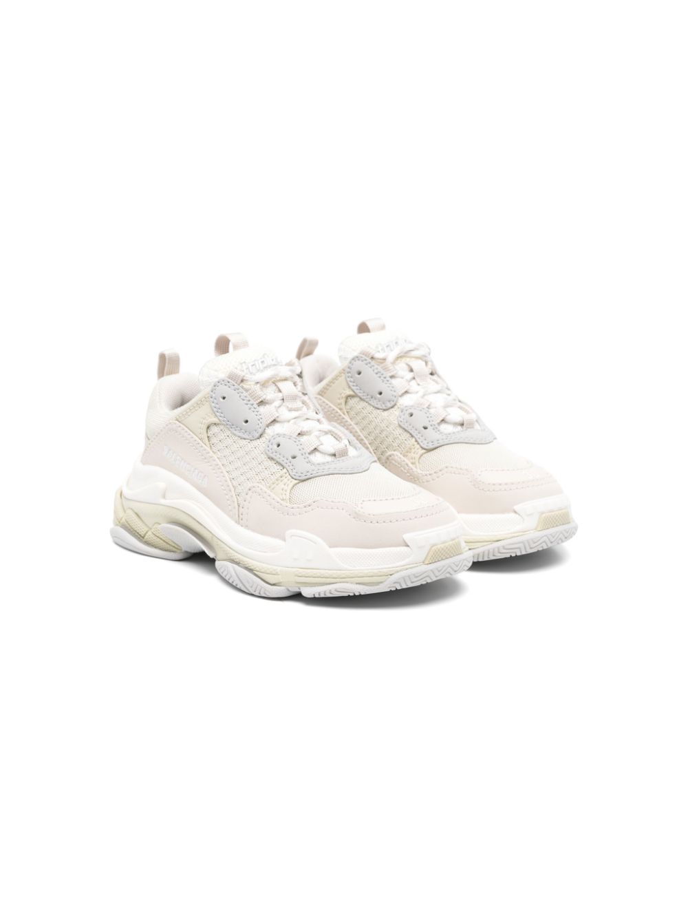 Balenciaga Kids Triple S Sneakers Kids Polyester Polyurethane Rubber Fabric 32 Neutrals