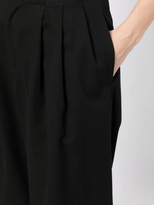 Yohji Yamamoto クロップドパンツ | ブラック | FARFETCH JP