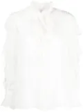 SHIATZY CHEN see-through silk shirt - White