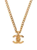 CHANEL Pre-Owned 1997 turn-lock chain necklace - Gold