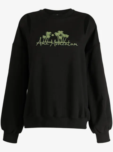 J Koo cut-out detail sweatshirt 