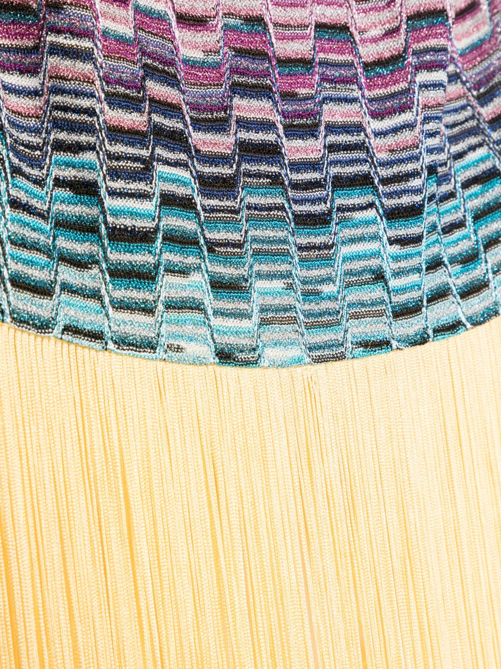 Missoni Sjaal met franje afwerking - Geel