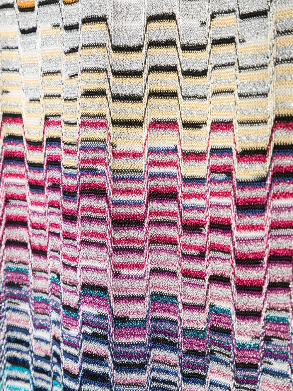 Missoni Fringed Edge Knitted Scarf In Yellow